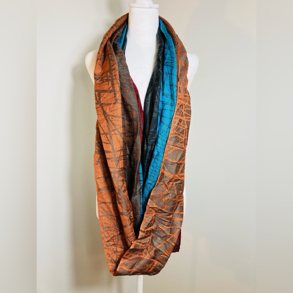 pashmina silk‎ Infinity Scarf Lightweight Soft Comfort Fashion Color Block